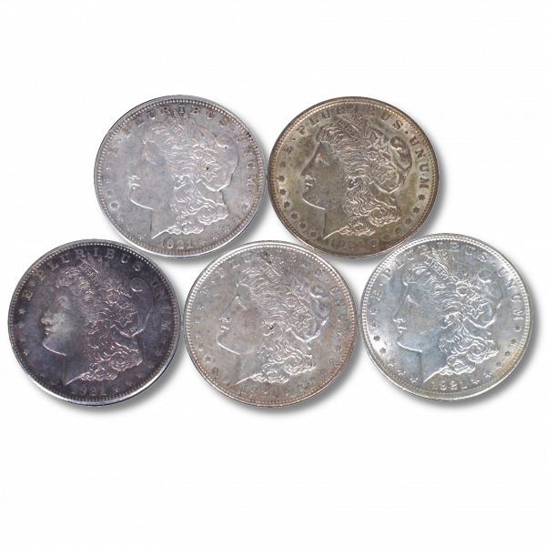Almost Uncirculated 1921 Morgan Dollars