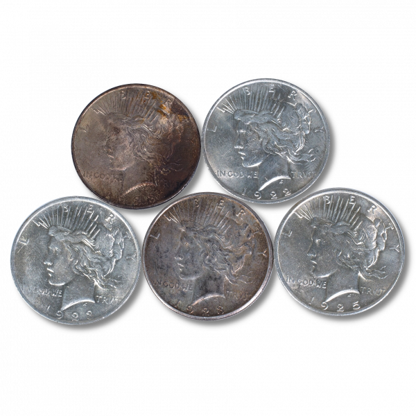 Almost Uncirculated Peace Dollars