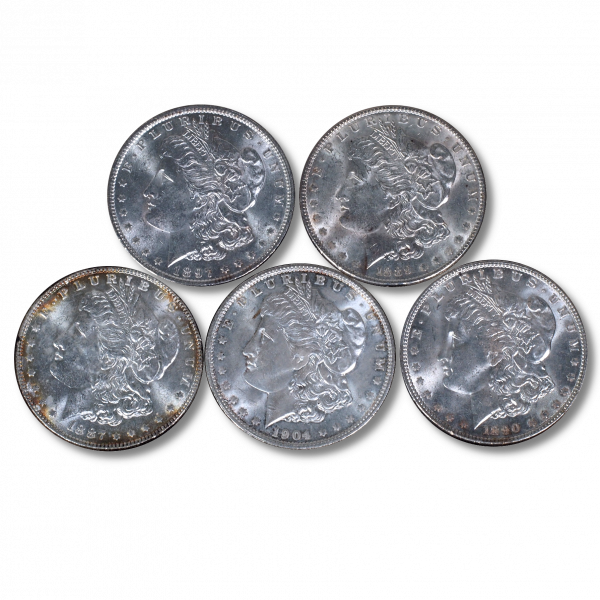 1878-1904 Morgan Silver Dollars Brilliant Uncirculated
