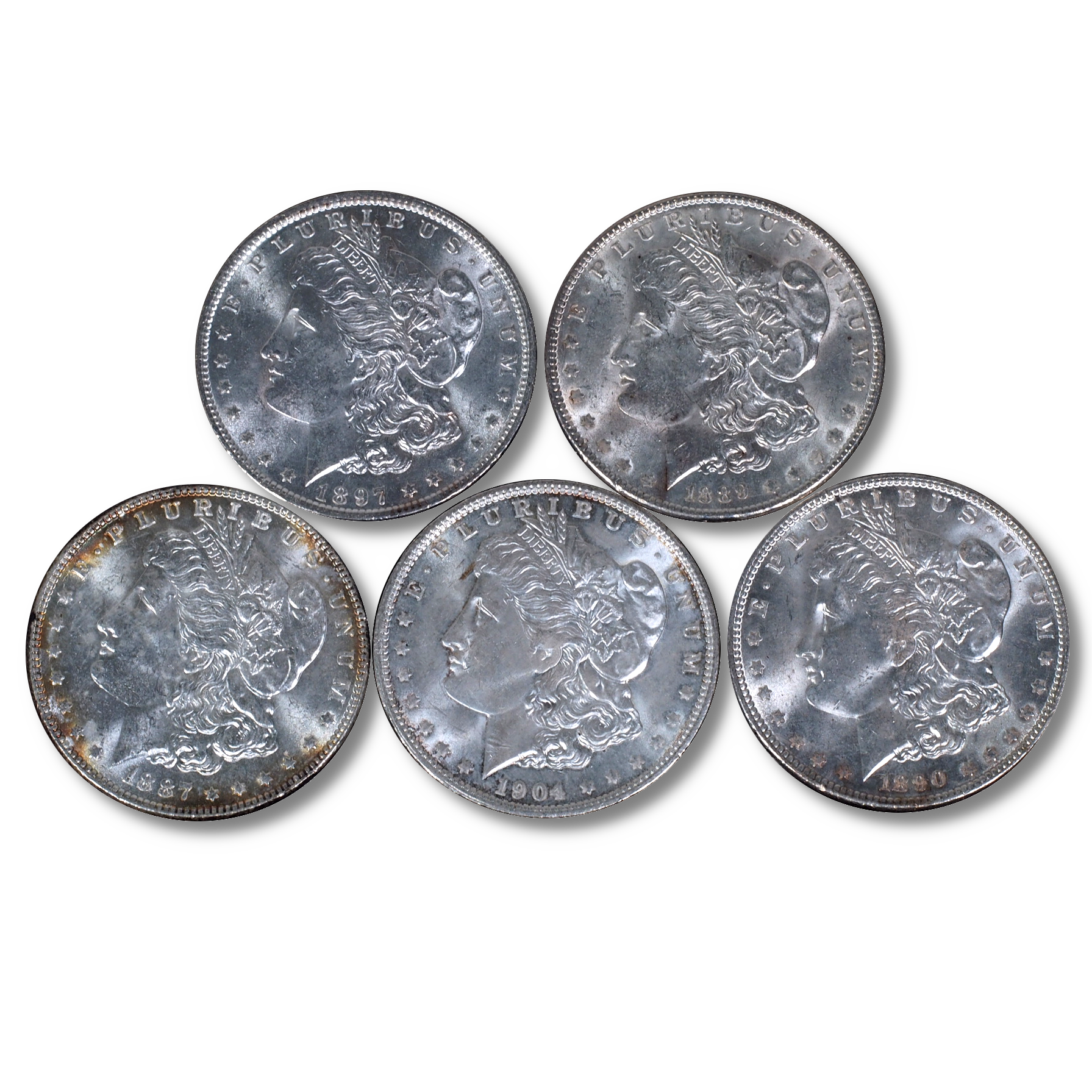 1878-1904 Morgan Silver Dollars Brilliant Uncirculated (Random Year)