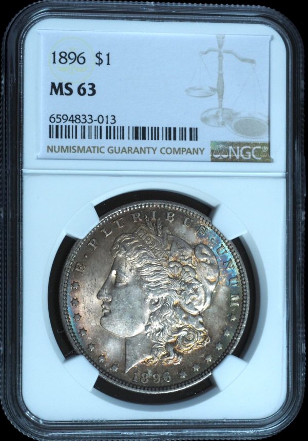 1896 Morgan Silver Dollar MS63 NGC
