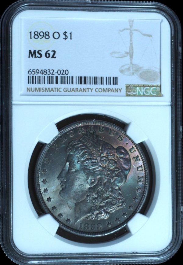1898-O Morgan Silver Dollar MS62 NGC