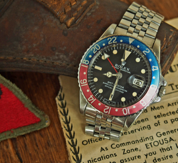 preowned Rolex GMT pepsi bezel