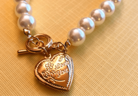 I love you pearl necklace Anniversary Gemstone Gifts