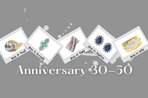 Anniversary Gemstones Years 30-50