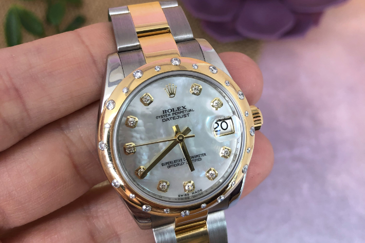 Rolex datejust mother of pearl dial womens Rolex Watch
