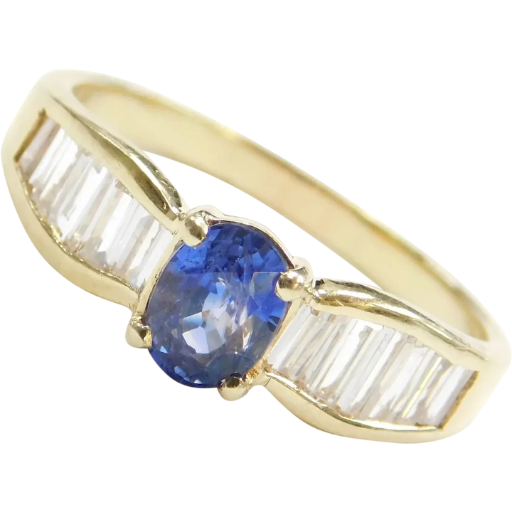 1.11 ctw Natural Sapphire Ring 18k