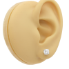 1.13ctw Diamond Stud Earrings 14k White Gold GIA Certified