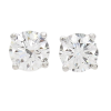 1.13ctw Diamond Stud Earrings 14k White Gold GIA Certified (2)