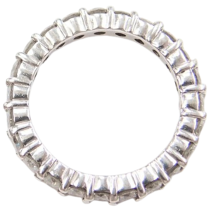 1.38ctw Diamond Eternity Stack Band 14K White Gold profile