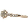 1.42ctw Diamond Halo Engagement Ring 14k Rose Gold GIA Side Detail