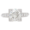 1.83 ctw Art Deco Engagement Ring GIA Certified Diamond