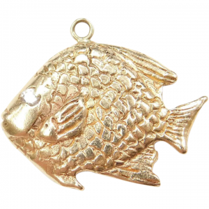 14K Gold Wax Seal Fob Charm