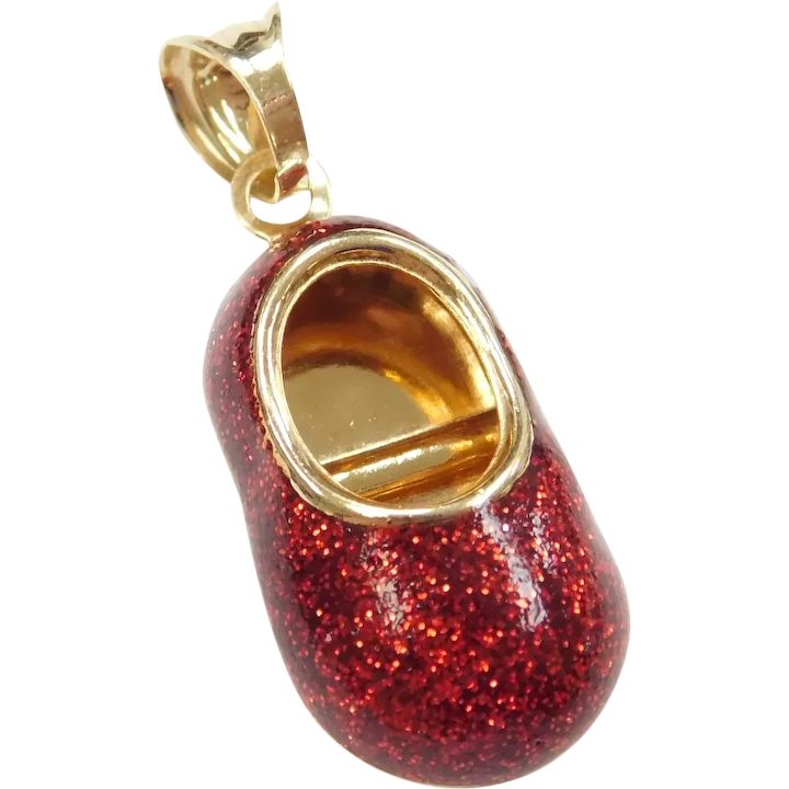 Buy 14k Gold Red Enamel Shoe Charm Online | Arnold Jewelers