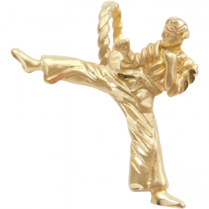 14k Gold Karate Charm ~ Taekwondo