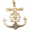 gold mariners Cross pendant