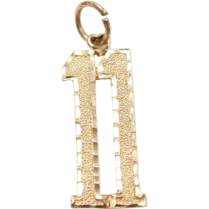 14k Gold Number 11 Charm