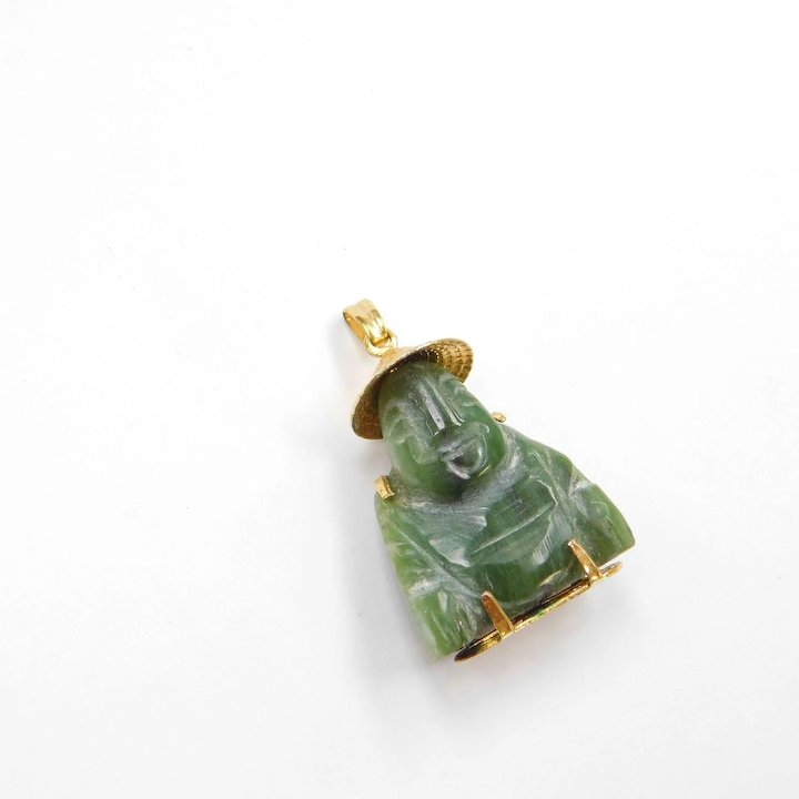 Buy 18k Gold Jade Buddha Charm Happiness Kanji Online Buy 18k Gold Jade Buddha Charm Happiness Kanji Online