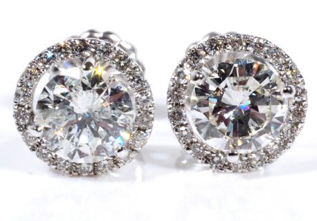 2.56ctw I1 H Diamond Halos