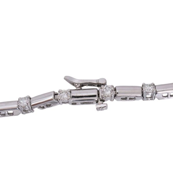 2ctw Diamond Tennis Bracelet 14K White Gold Clasp