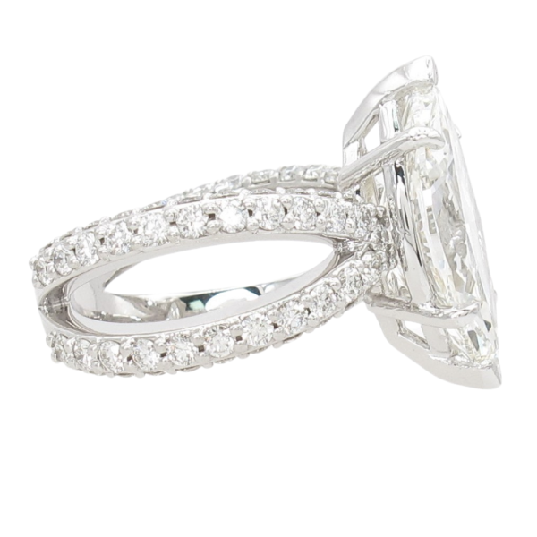 4.52ct Diamond Marquise Engagement Ring 14K White Gold GIA side (1)