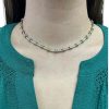 .64ctw Diamonds & Kisses Necklace 14K Two-Tone Gold Modeled