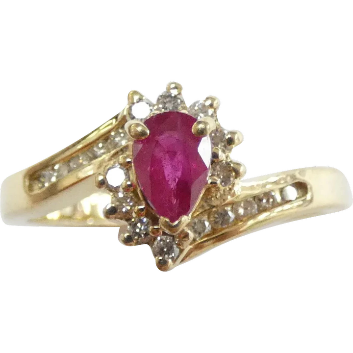 .71 ctw Ruby Bypass Ring 14k