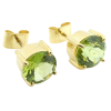 8ctw Peridot Earrings, Ring, & Pendant Set 18k Earring