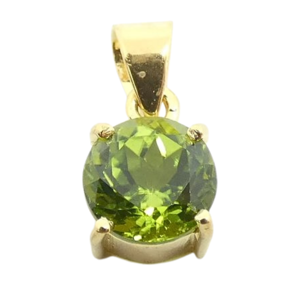 8ctw Peridot Earrings, Ring, & Pendant Set 18k Pendant