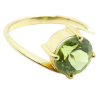 8ctw Peridot Earrings, Ring, & Pendant Set 18k Ring