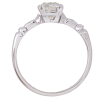 .99ctw Diamond Art Deco Engagement Ring 14k White Gold profile