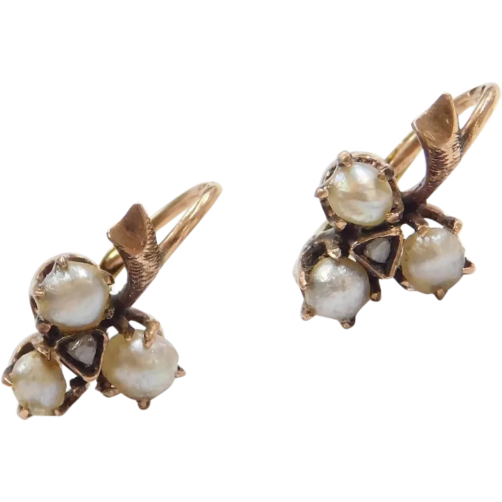 14KT White Gold Two Stone Diamond Earrings | Grand Jewelers