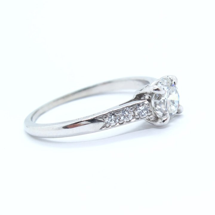 Late-Art Deco 1.83 Carat Marquise Diamond Engagement Ring Set - GIA D SI2