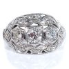 Art Deco Diamond Ring 1.08 ctw