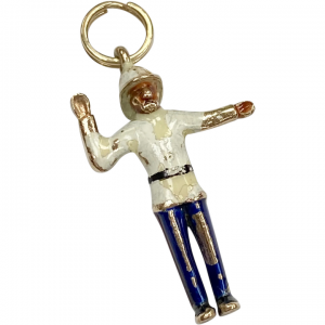 Bahama Policeman Charm 9K Gold 3D