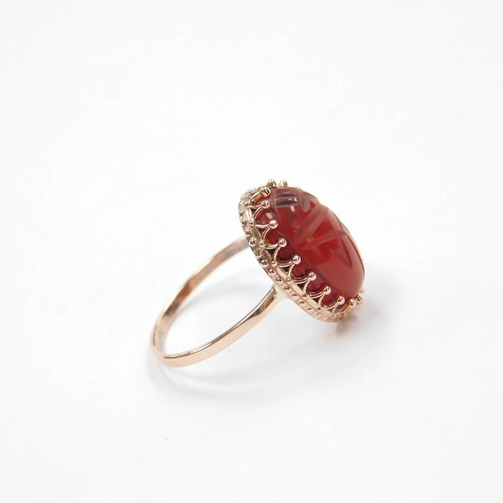 MEL Carnelian Stone Ring - MAKE Collectives