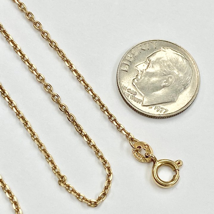 Buy 14k Gold Rolo Cable Chain Necklace, 1.5mm-3mm 18-26 Inches, Men Gold  Chain, Man Jewelry, 14k Gold Chain, Round Link Chain Online in India - Etsy