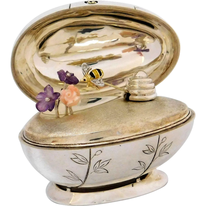 Cartier Fabergé Egg with Honey Bee & Flowers