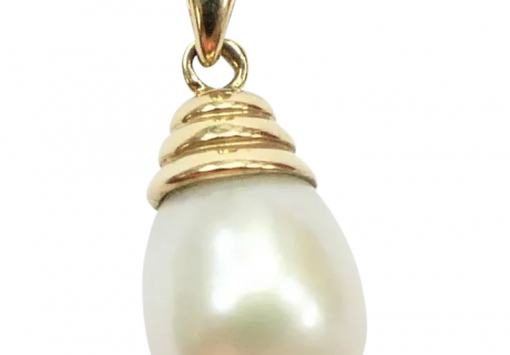 Cultured Baroque Pearl Pendant 14K Yellow Gold