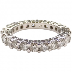 Diamond 2.30 ctw Eternity Band Ring 14k White Gold