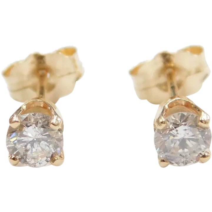 Diamond .42 ctw Stud Earrings 14k Gold