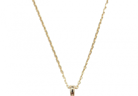 Diamond .92 Carat Solitaire Necklace 14k Rose Gold