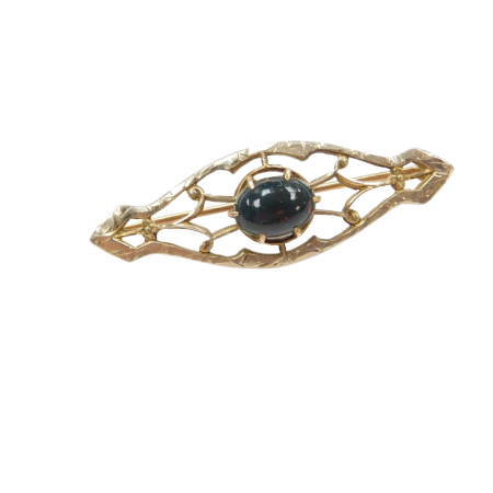 Edwardian Bloodstone Pin / Brooch