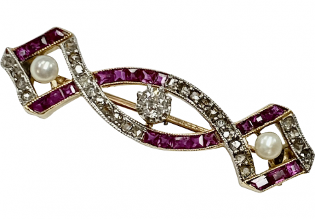Edwardian Era Brooch Diamond