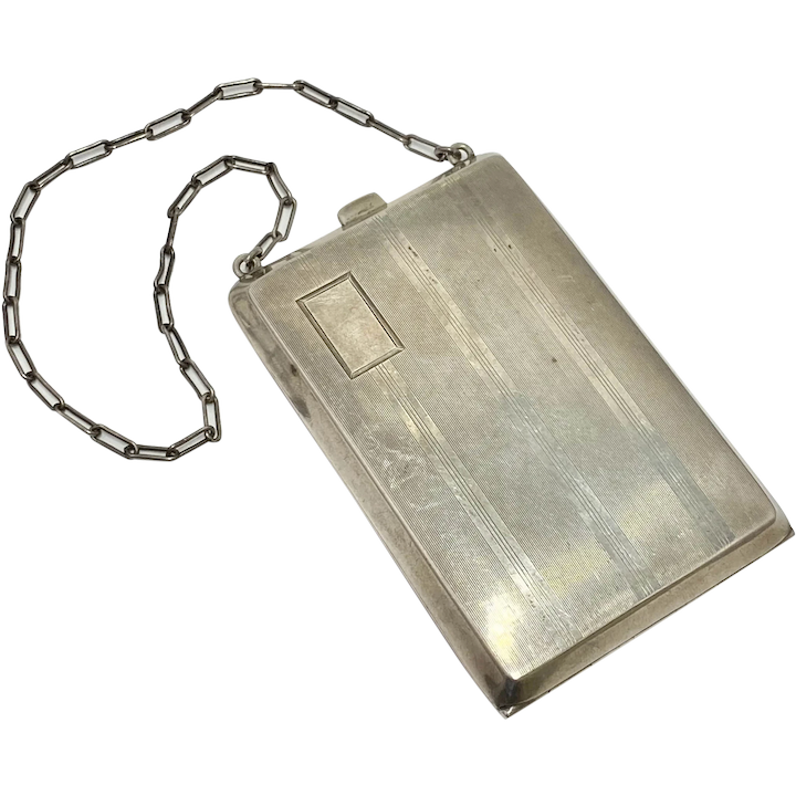 Edwardian Sterling Silver Wristlet Cosmetic & Coin Purse
