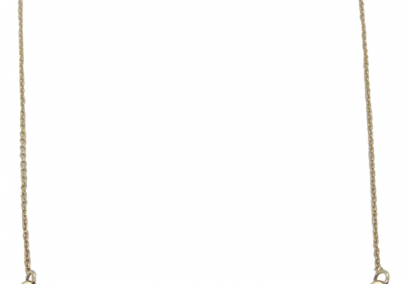 Engravable Bar Necklace On Cable Link Chain 14k Yellow Gold 16-18″