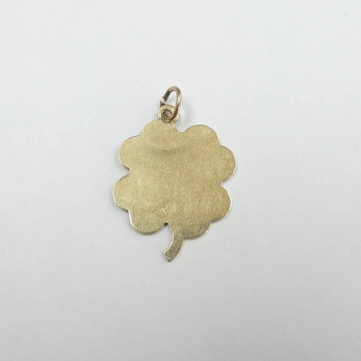 14K Four Leaf Clover Charm Necklace