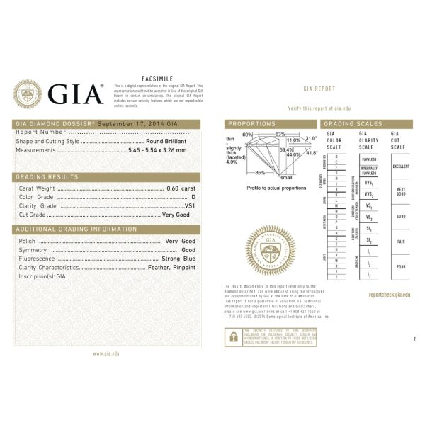 GIA Certified 1.13 ctw Diamond Stud Earrings 14k White Gold certification