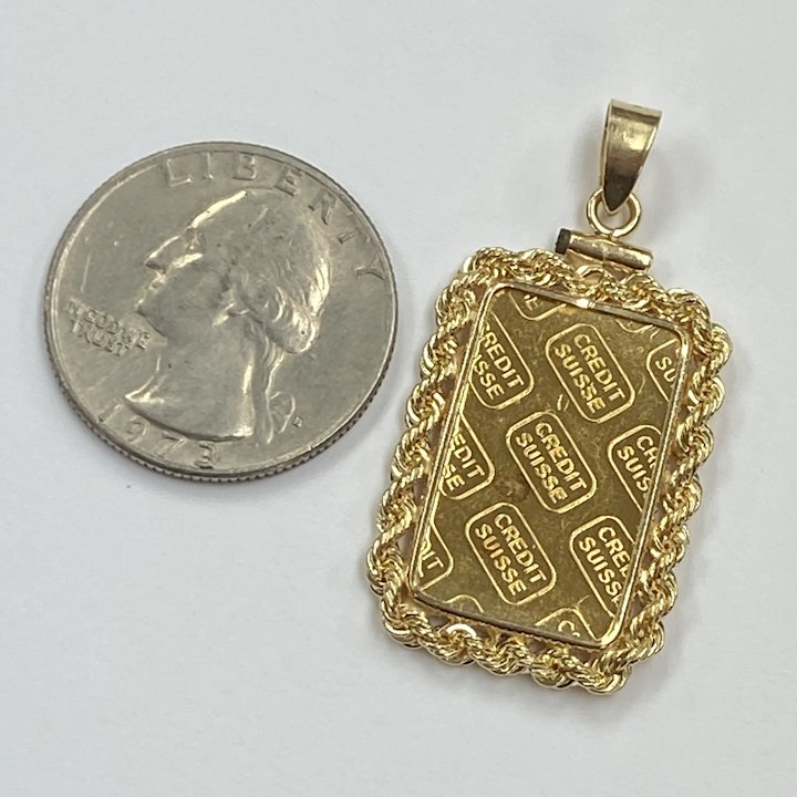 14K Gold Micro Pave Diamond Bar Necklace – FERKOS FJ