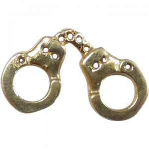 Handcuff Pendant / Charm 14k Yellow Gold